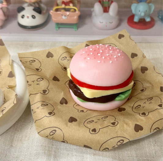 Six-Layer Pink Burger Squishy