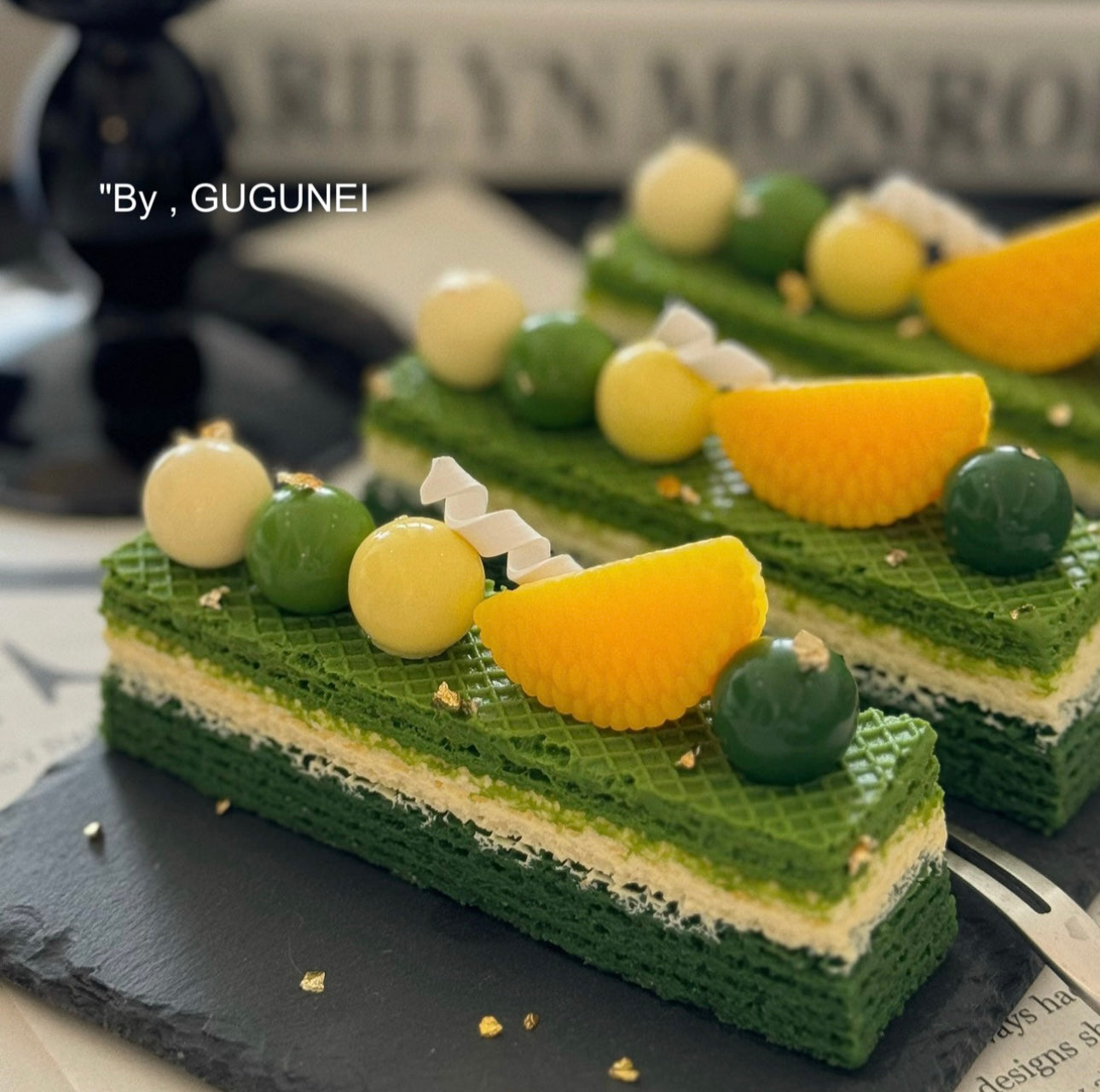 Matcha Citrus Wafer Mousse Squishy